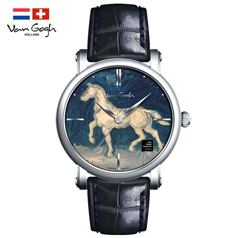 Van Gogh Quartz Wrist Watch Horse Plaster Statue photo 3