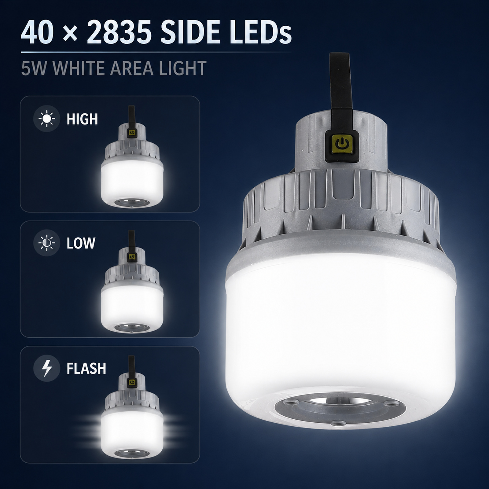 D42 2 LED Work Light 5W Type C 1800mAh For Auto Repair Workshop Factory Supply photo 5