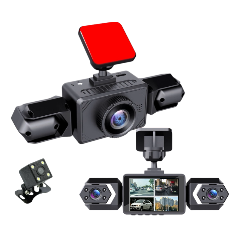 1080P High-definition Driving Recorder With Four Lenses, High-definition Night Vision, Front, Back, Left, Right Recording photo 4