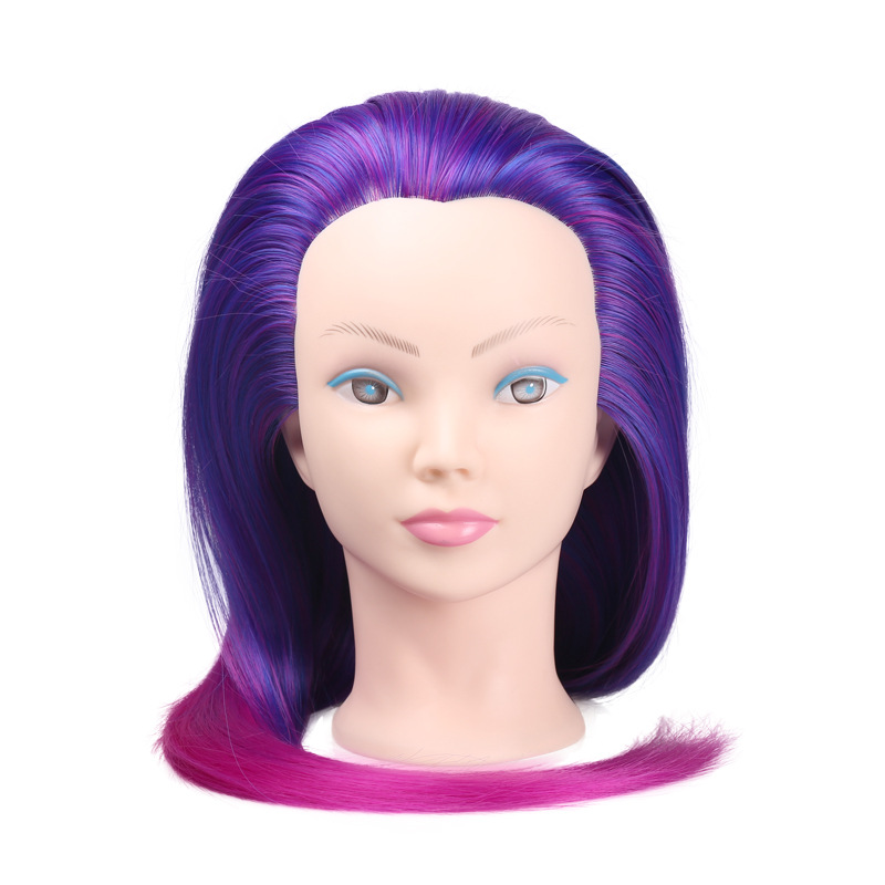 Wig Head Mold Color Head Mold Training Head Coil Hair Braided Hair Mold Head photo 2
