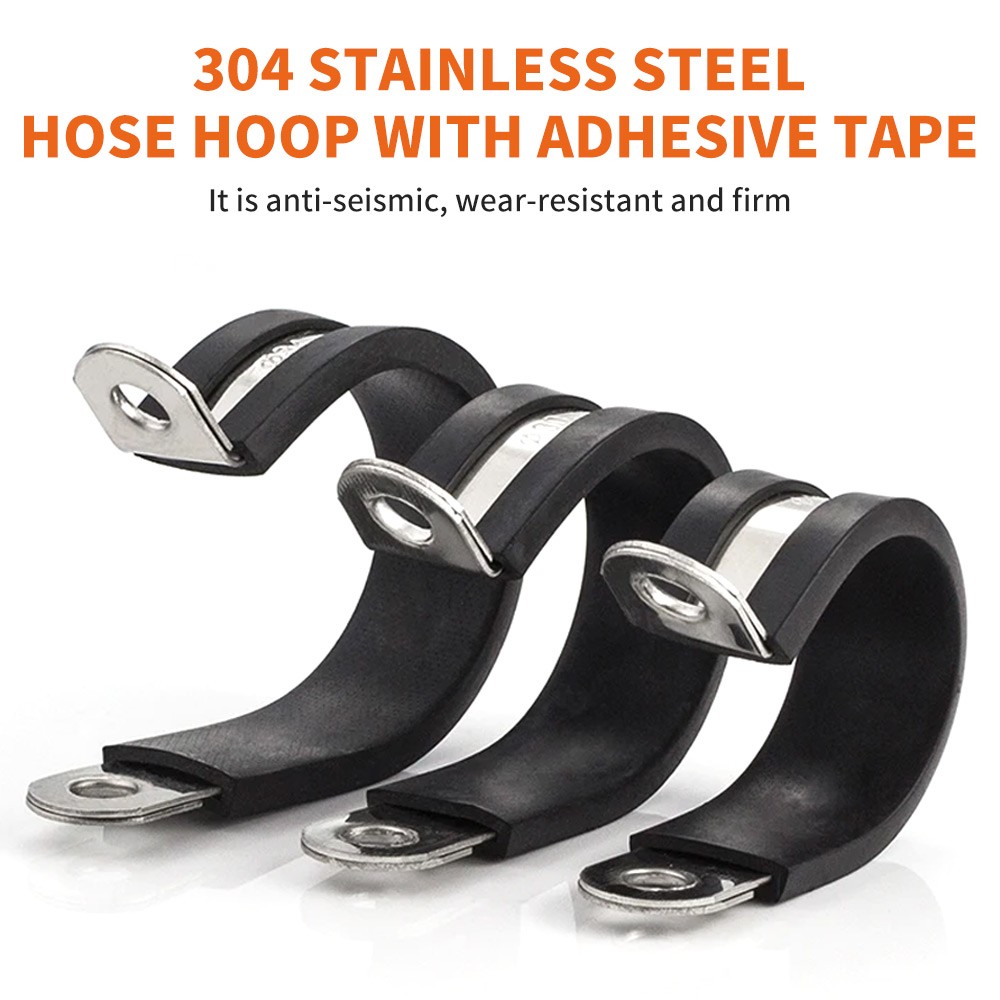 52Pcs P Clips Cable Hose Pipe Clamps Holder Air Clip Clamp Set For Wire Cable AU photo 8