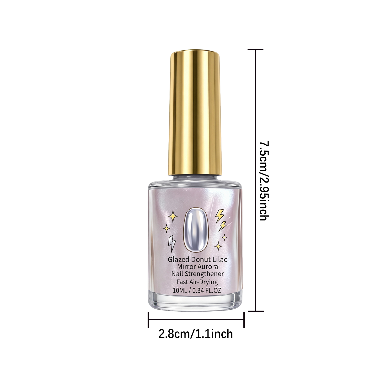 Mirror Aurora Purple Nail Polish 10ml 1piece photo 6