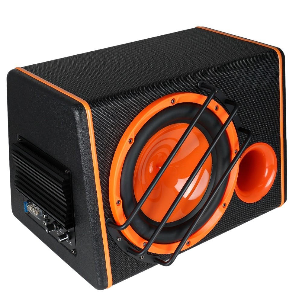 1 000W 10 Inch  Bass Box Car Audio Sub Woofer AMP Active Amplified Speaker Stereo photo 3
