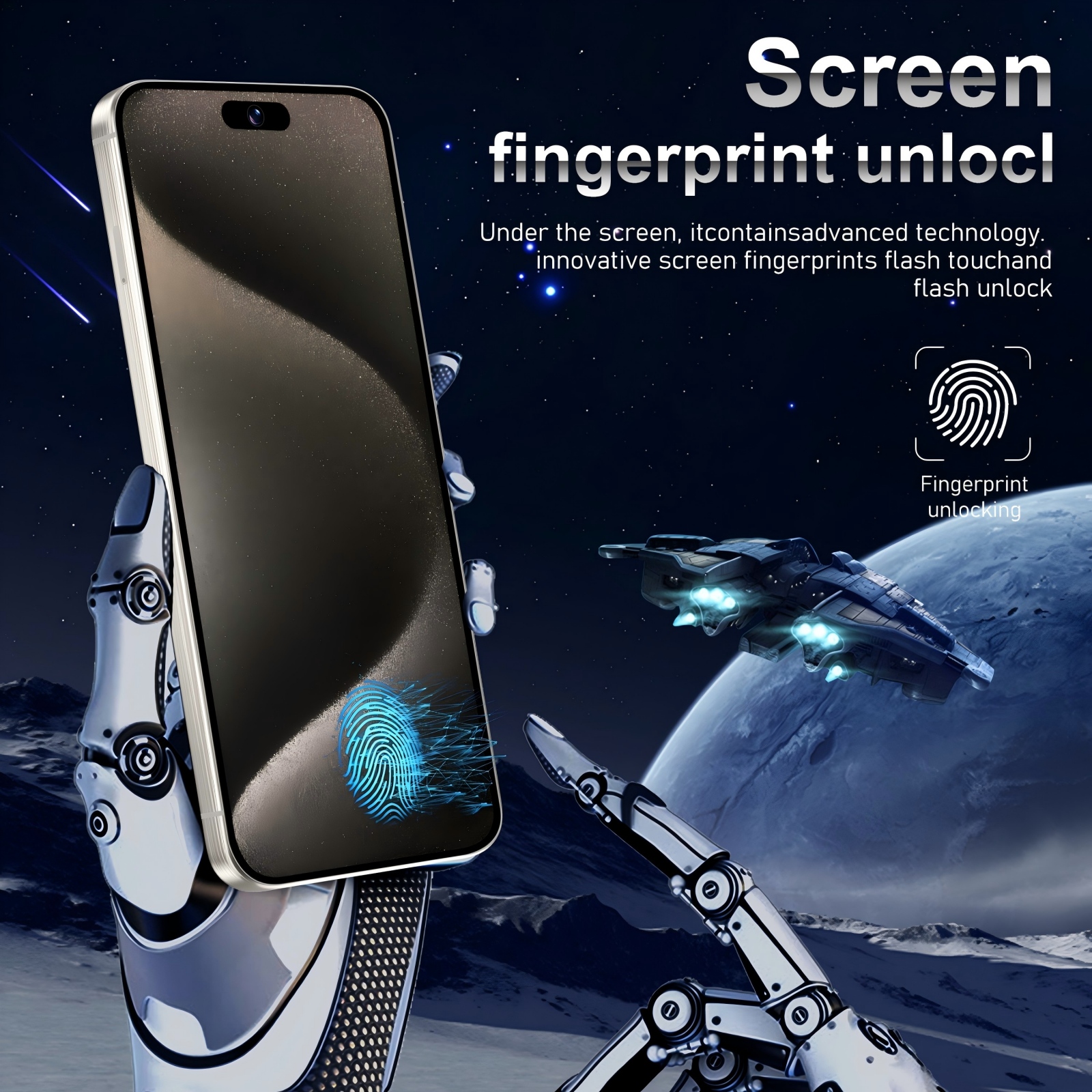 A15 Unlocked Smartphone Phone 8GB 256GB 6800mAh Android14.0 6.8inch 5G photo 7