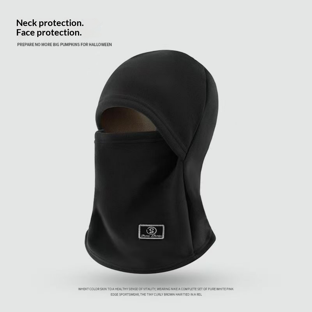 Warm Hood For Men And Women Cycling Electric Bicycles Winter Windproof And Cold-Proof Mask Helmet Neck Scarf All-In-One Hat photo 4