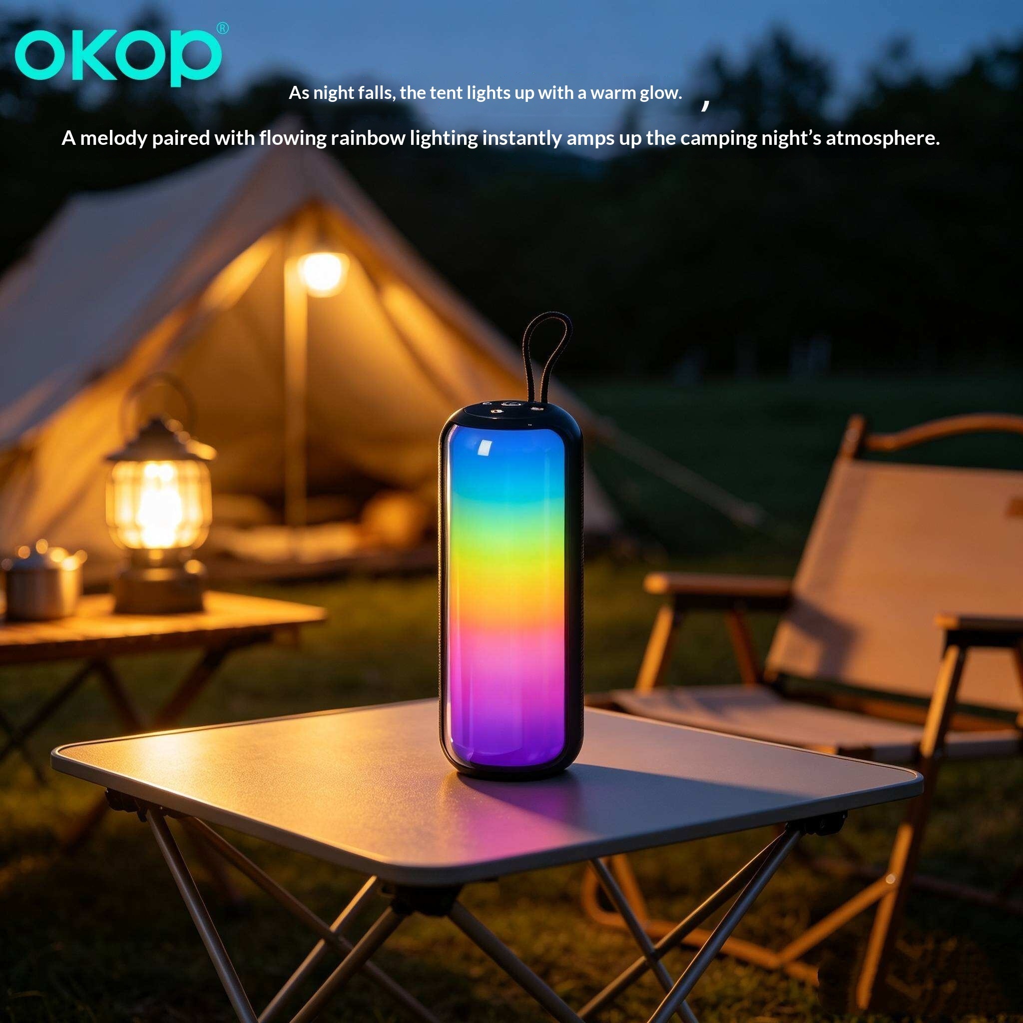 KP-871 Best-selling Wireless Bluetooth Speaker Portable Handle RGB Lighting Long Battery Life High Sound Quality Factory Stock Available photo 5