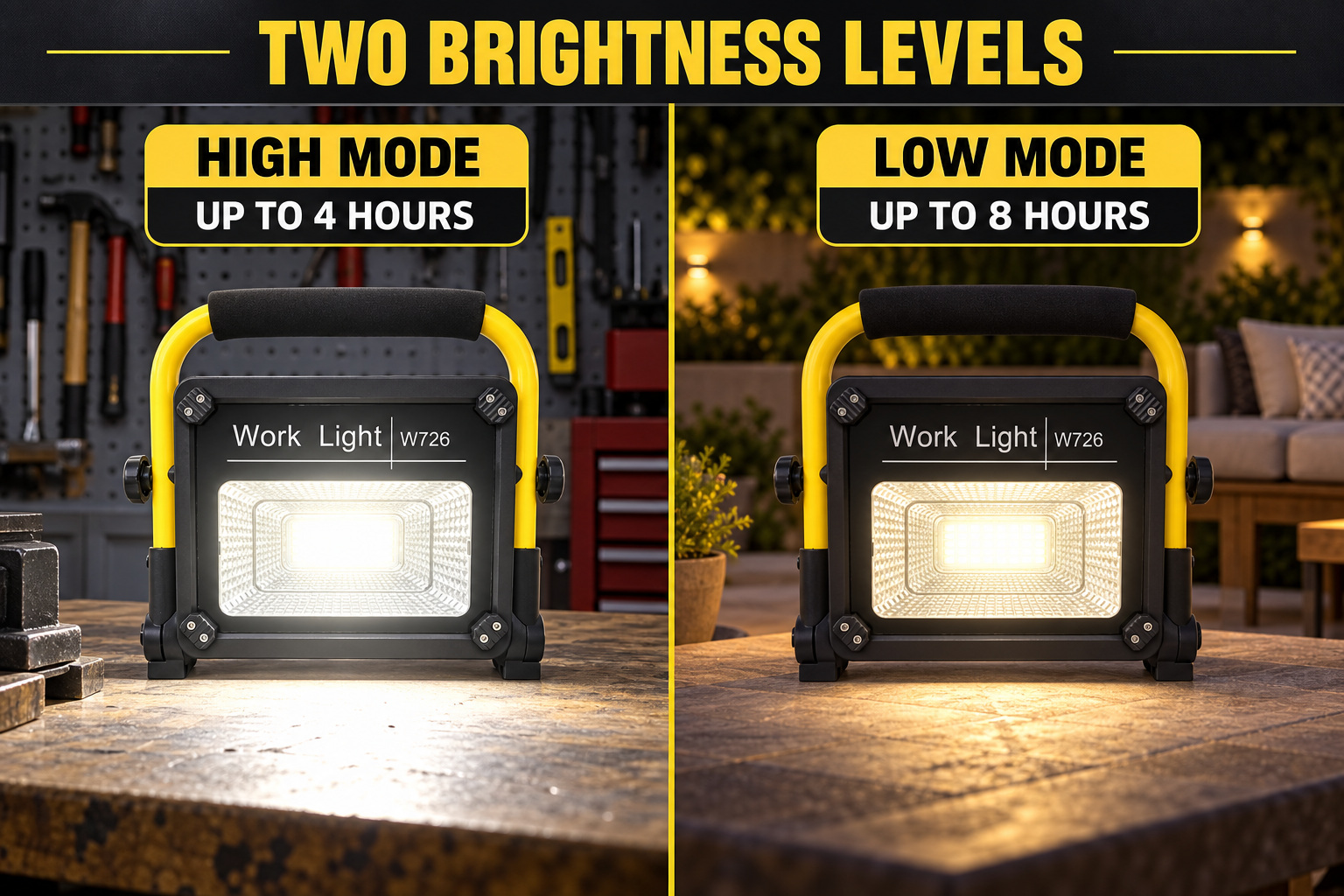 Solar Powered Rechargeable LED Work Light 50W 5000mAh For W726 Street Remote Control Outdoor Road photo 8