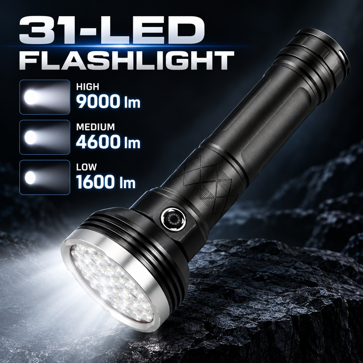 Rechargeable Type C LED Work Light 7000mAh W5202 2 9000LM Wrist Strap Flashlight Aluminum Alloy photo 3