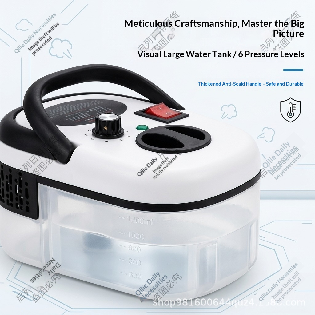 Handheld High-Temperature High-Pressure Steam Cleaner - Multi-Functional Home And Car Interior Cleaning Gadget For Furniture, Kitchen, And Floor Tiles photo 5