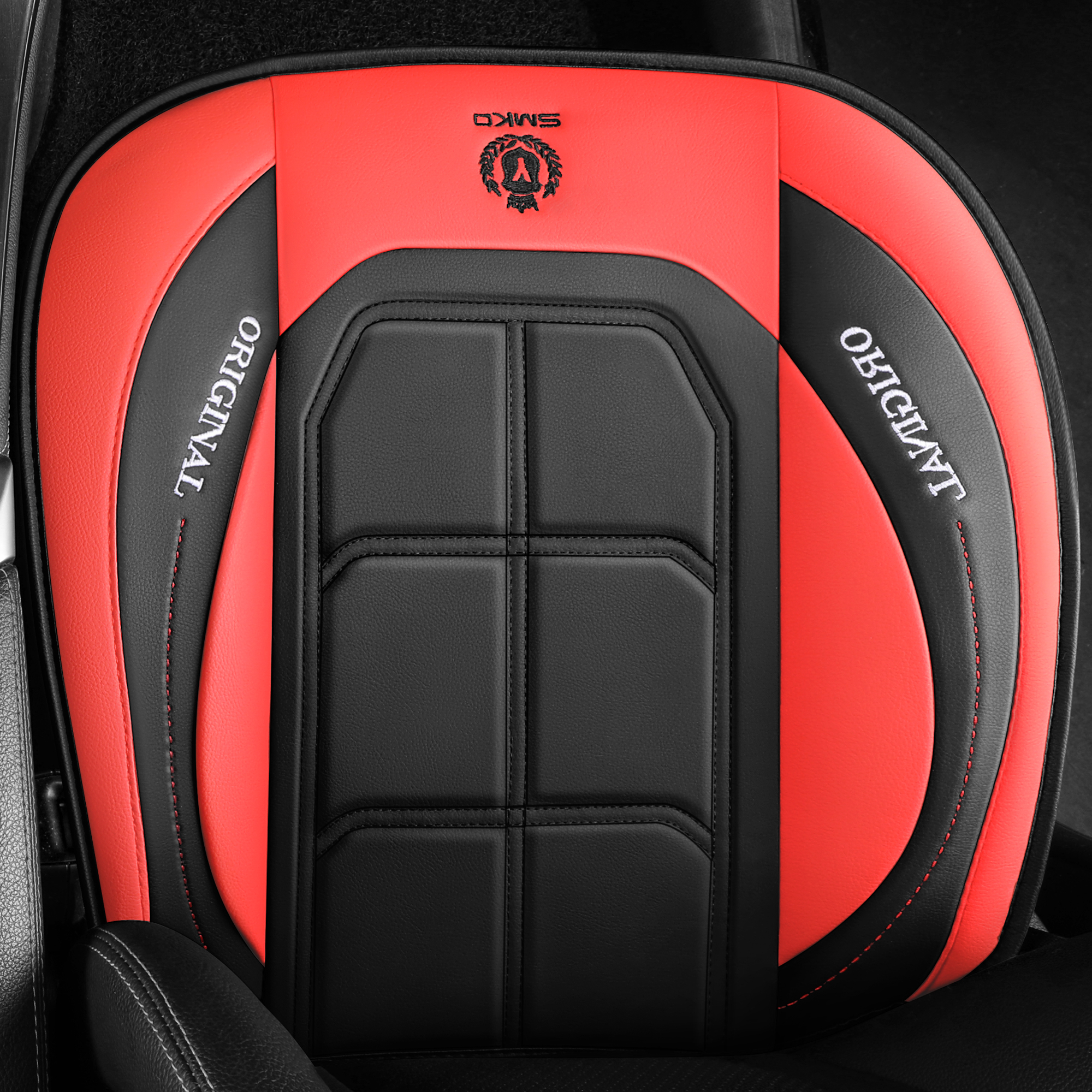 Single Square Embossed Y Lo Go Car Seat Cushion photo 4