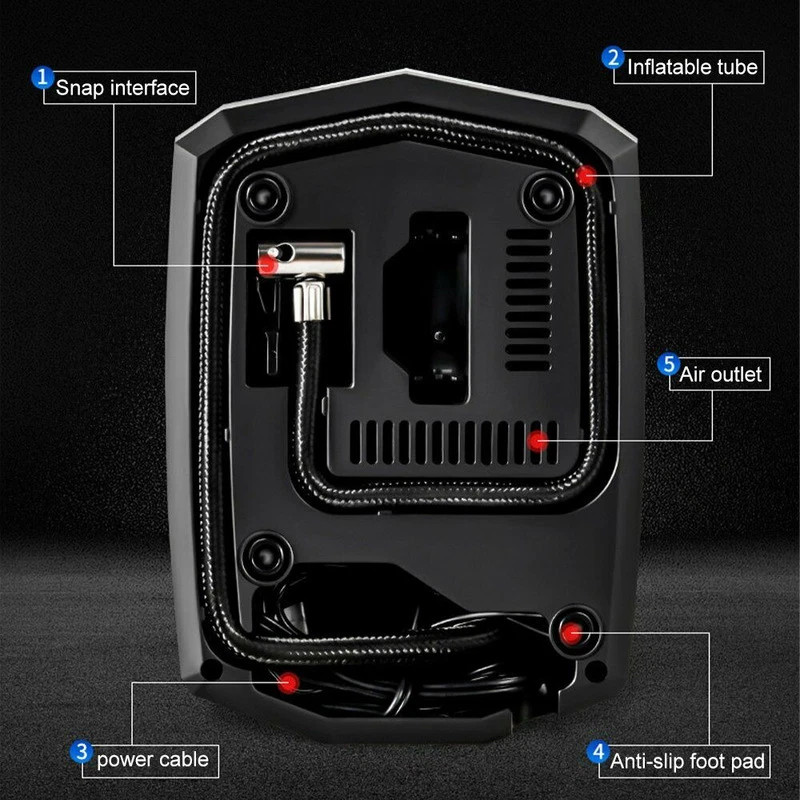 Digital Electric Car Tyre Inflator Pump Portable 150PSI Air Compressor photo 5