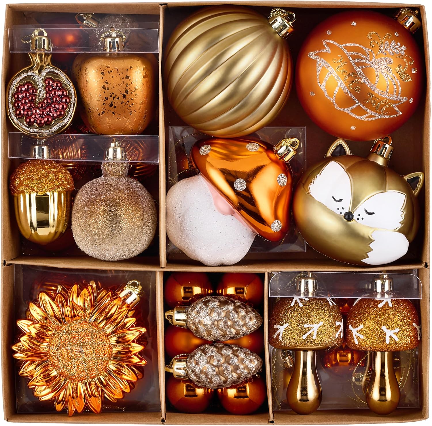 Fall Tree Decorations 50 Units, Thanksgiving Ornaments For Home, Autumn Tree, Table, Party And Seasonal Holiday Decor photo 1