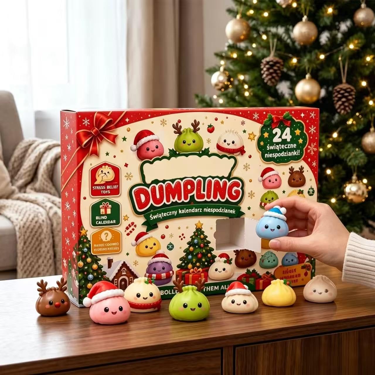 Advent Calendar 2026 Countdown, Christmas Squishies For Adults 24 Adorable Mini Item Surprises Sensory Fidget Toys For  Christmas Party Favors Gift  Advent Calendar 2026 photo 5