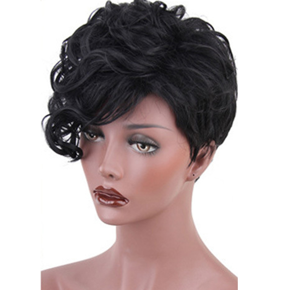 Women's Short Curly Synthetic High Temperature Wig photo 1