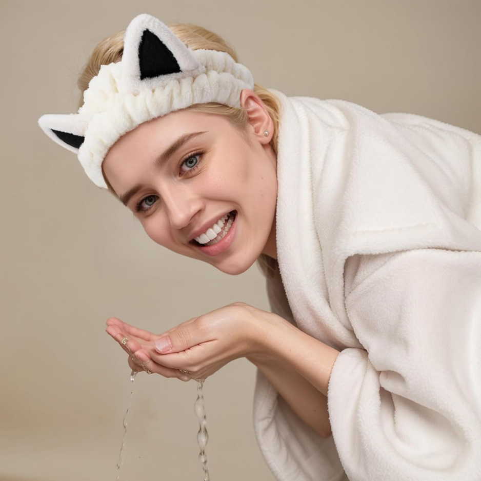 2PCS Spa Headbands For Women, Soft Skincare & Makeup Headband, Face Washing Hair Band For Beauty Routine photo 5