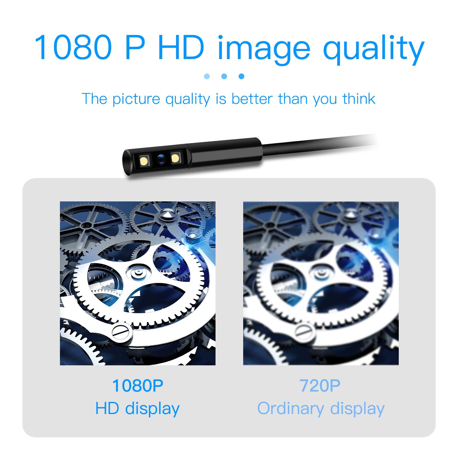 HD Dual-Lens Waterproof Endoscope Camera With Built-in Lights  Inspection Endoscope photo 7