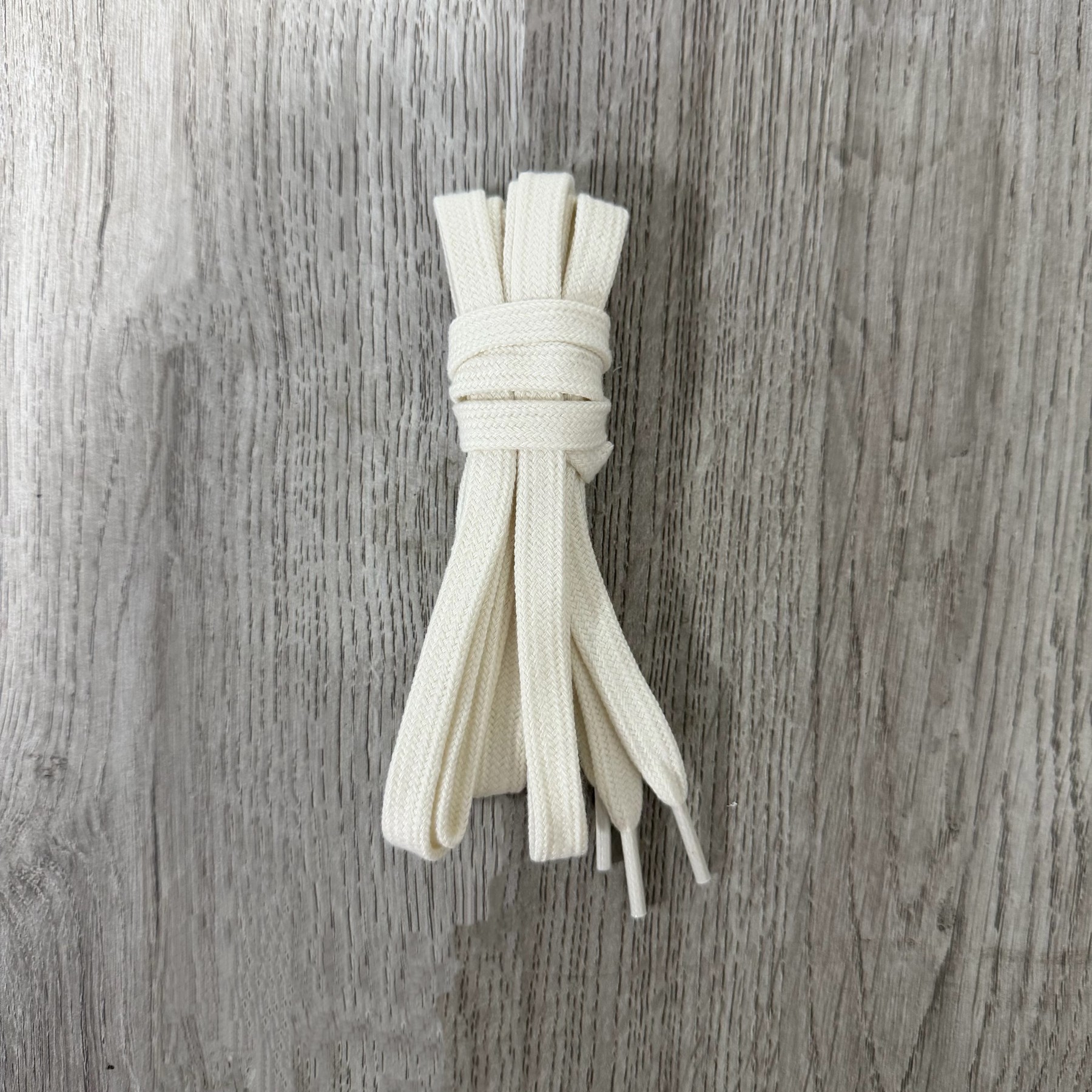 Flat Solid-Color Cotton Shoelaces photo 5