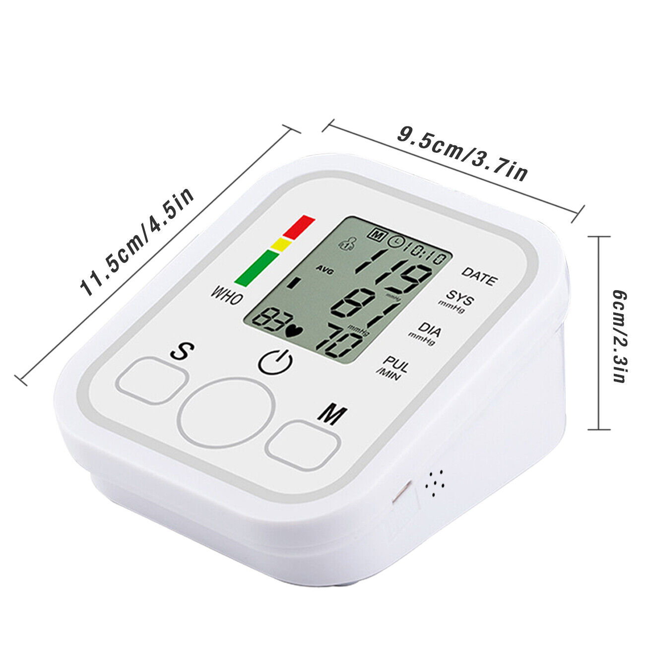 LED Digital Arm Blood Pressure Monitor BP Cuff Irregular Heartbeat Detection photo 5