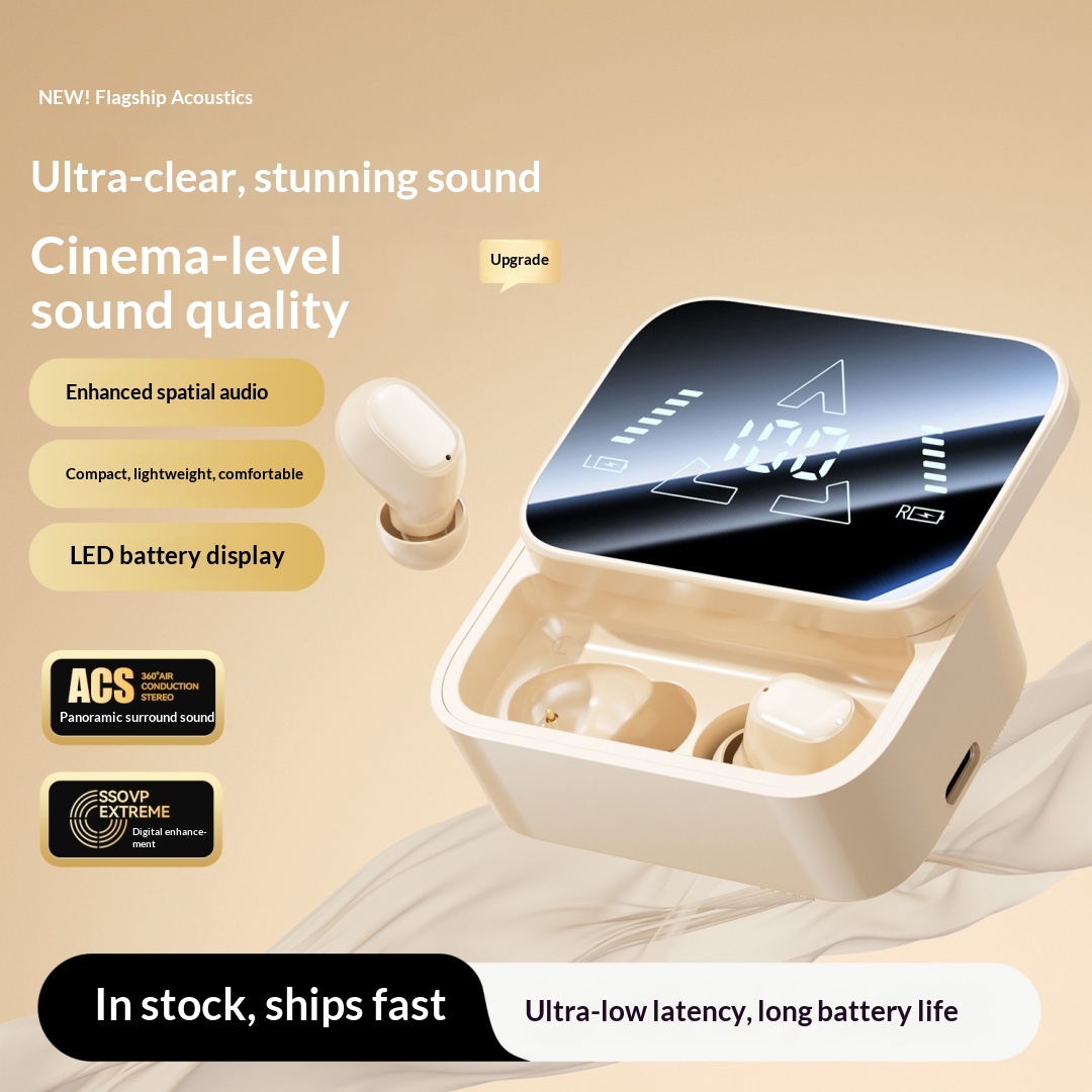 Cross Border Explosion M127 Long Range Hanging Earphone Private Model High Color Value Low Latency Wireless Bluetooth Headphones Wholesale photo 3
