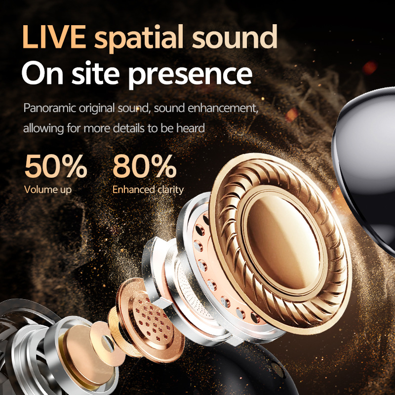 Cross Border Explosion M127 Long Range Hanging Earphone Private Model High Color Value Low Latency Wireless Bluetooth Headphones Wholesale photo 8