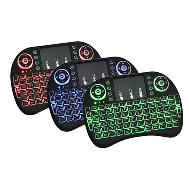 H9 Wireless Backlit Colorful Touch Remote Control Keyboard photo 4