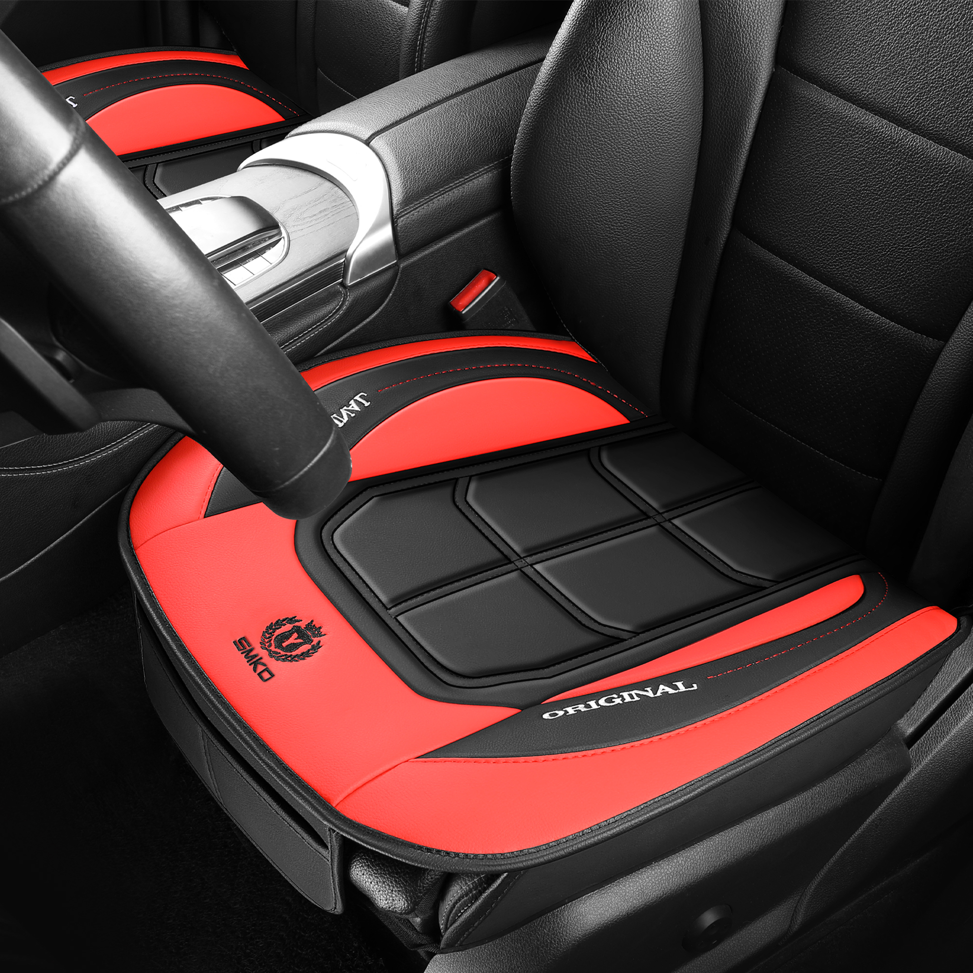 Single Square Embossed Y Lo Go Car Seat Cushion photo 3