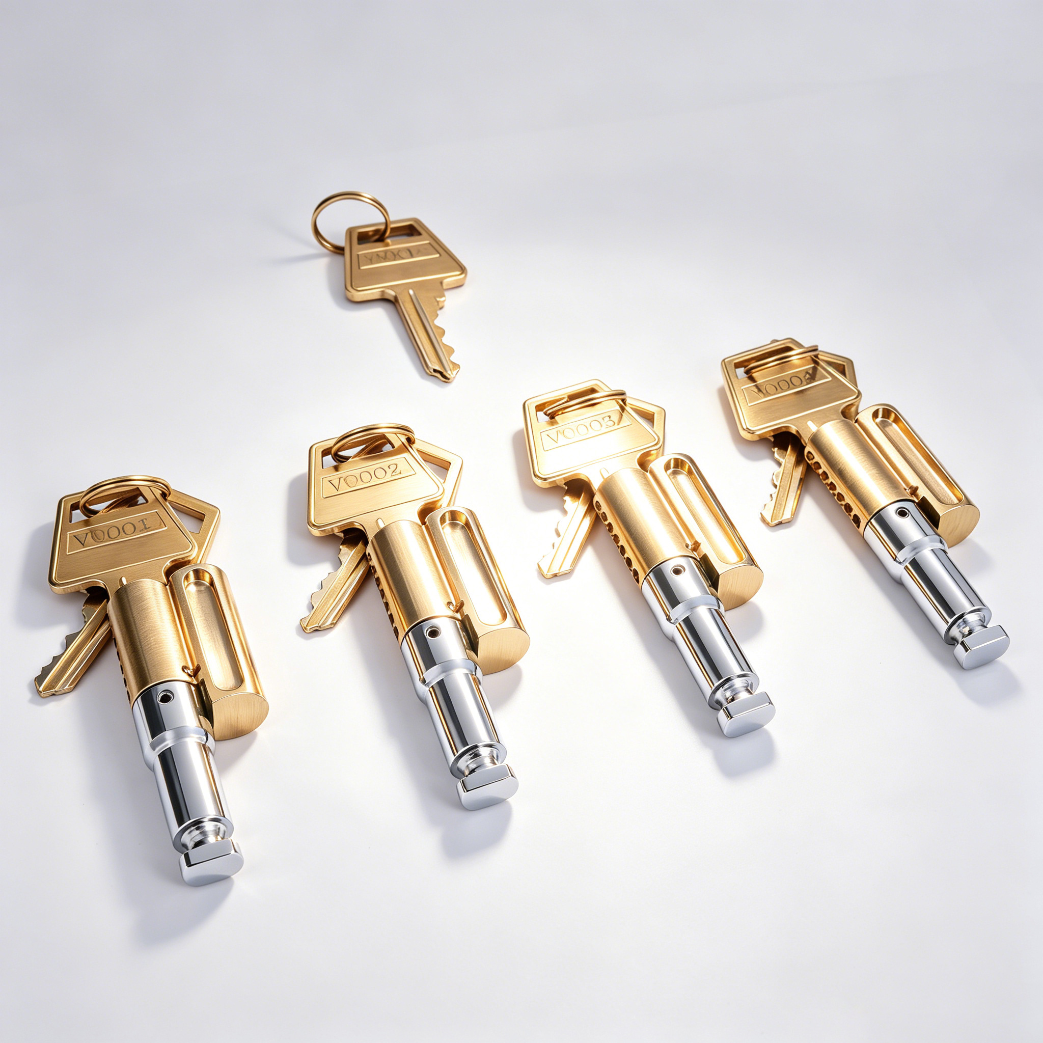 High Security 6 Pins Euro Cylinder Lock Master Key System For Front Door photo 5