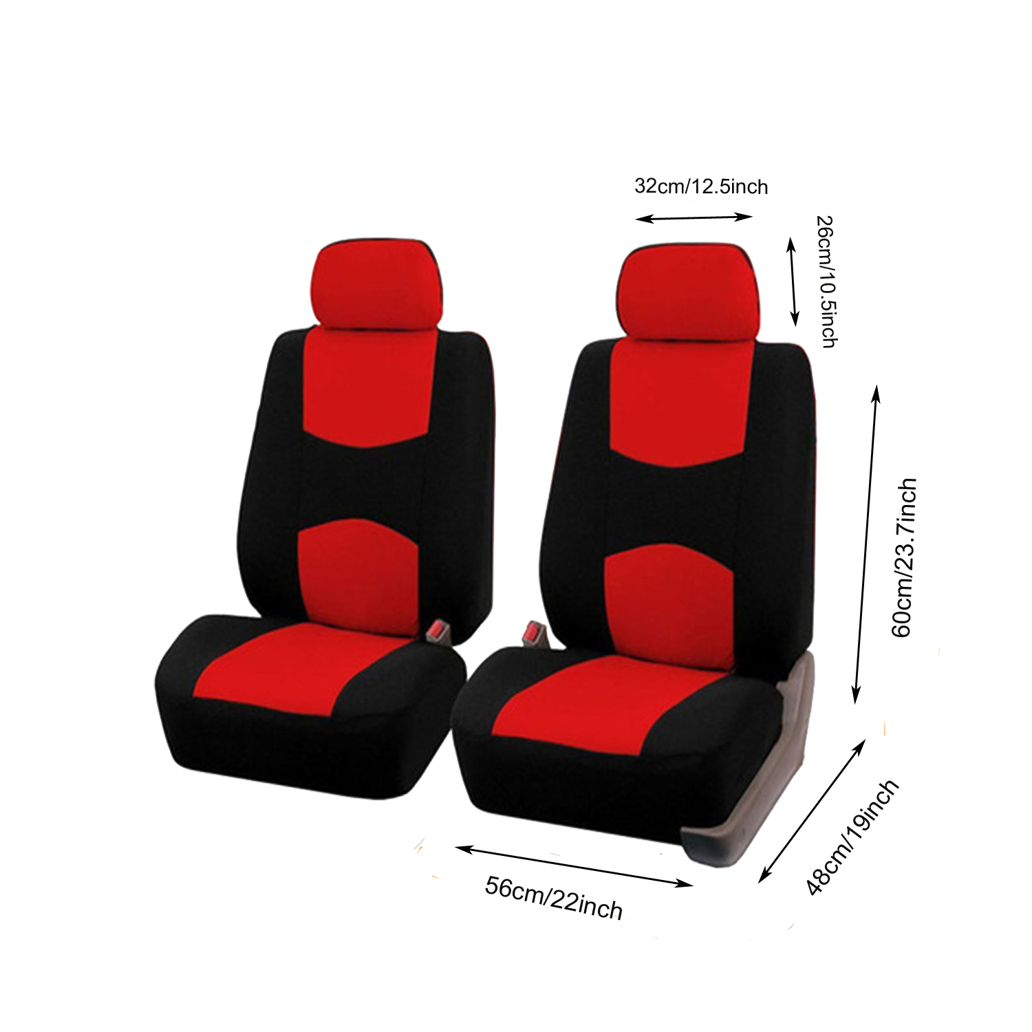 2 Front Car Seat Covers, 2mm Thick, Classic And Durable, Suitable For Small, Medium, And Large Cars, SUVs, And All Seasons photo 4