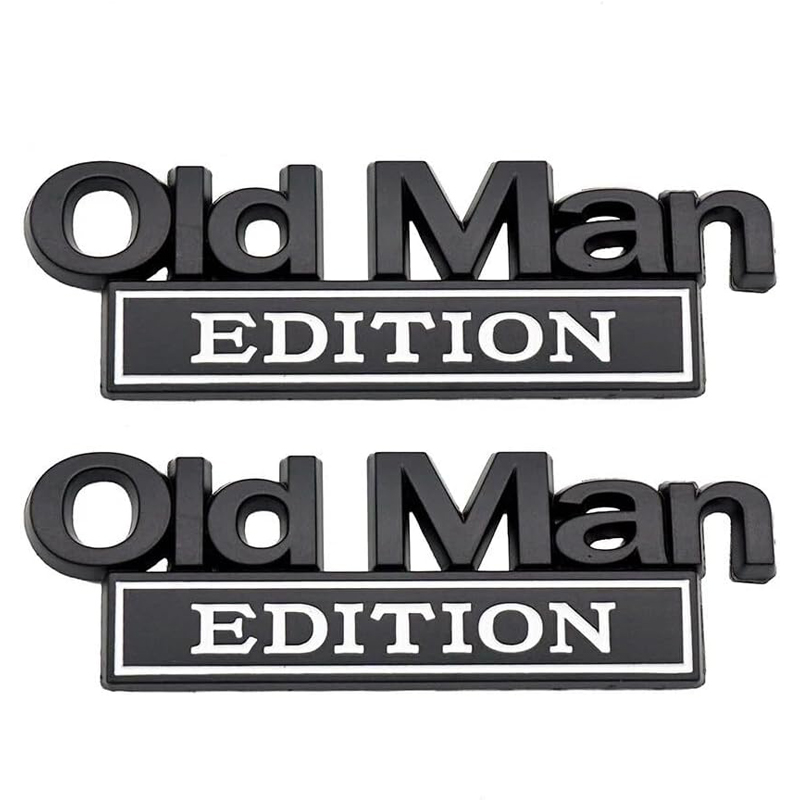 2pack Old Man Edition Emblems, Seabee Emblem 3D Badge Decal Car Truck SUV,Refrigerator Sticker,Window Display Stickers,Bicycles, Laptops, Fridges photo 8