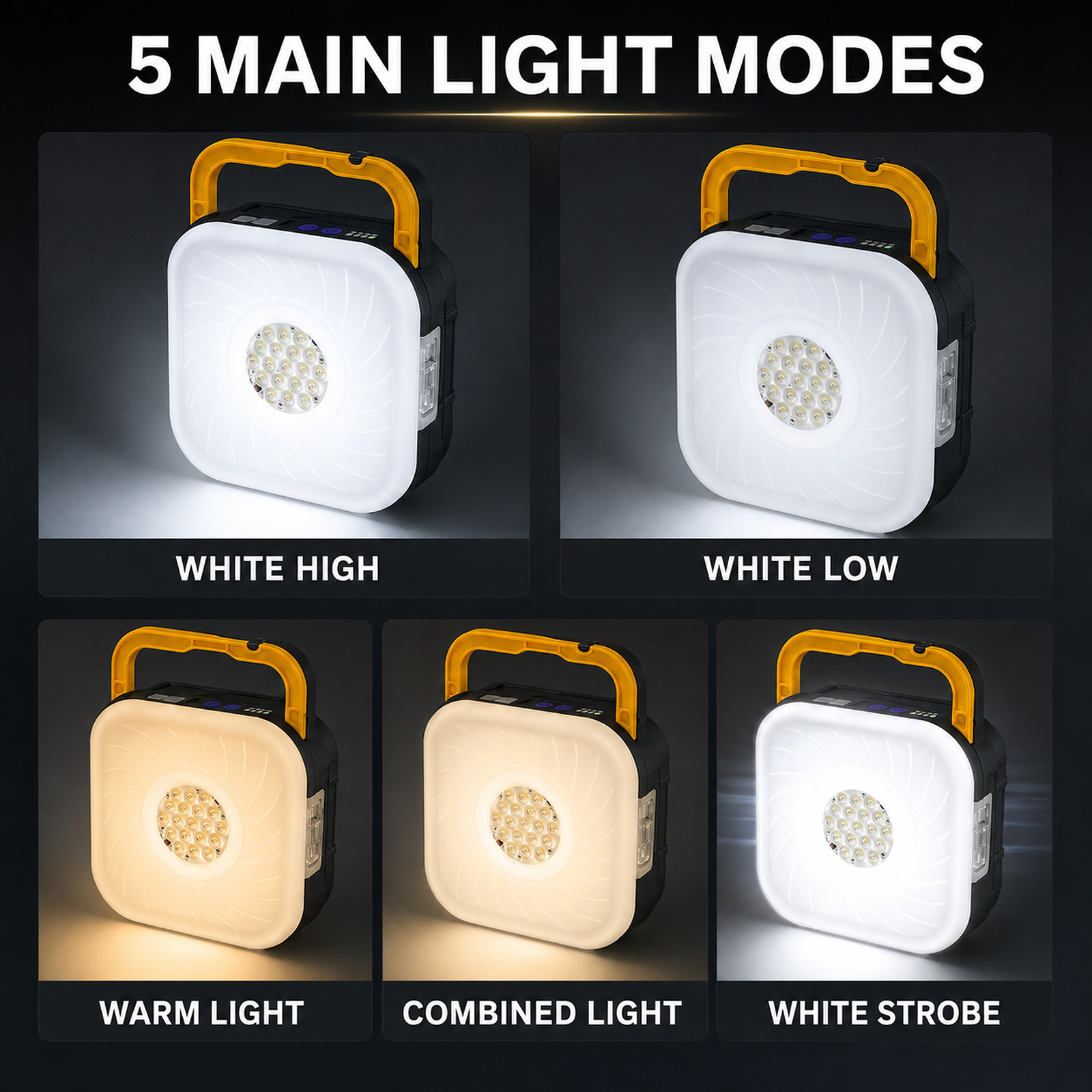 D88 2 Camping Lantern 4500mAh Type C For Outdoor Factory Supply Solar Powered LED Battery photo 3