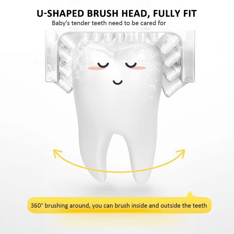 Electric Toothbrush Children U-shaped Head Toothbrush Age 8-12 Kids Gift photo 5