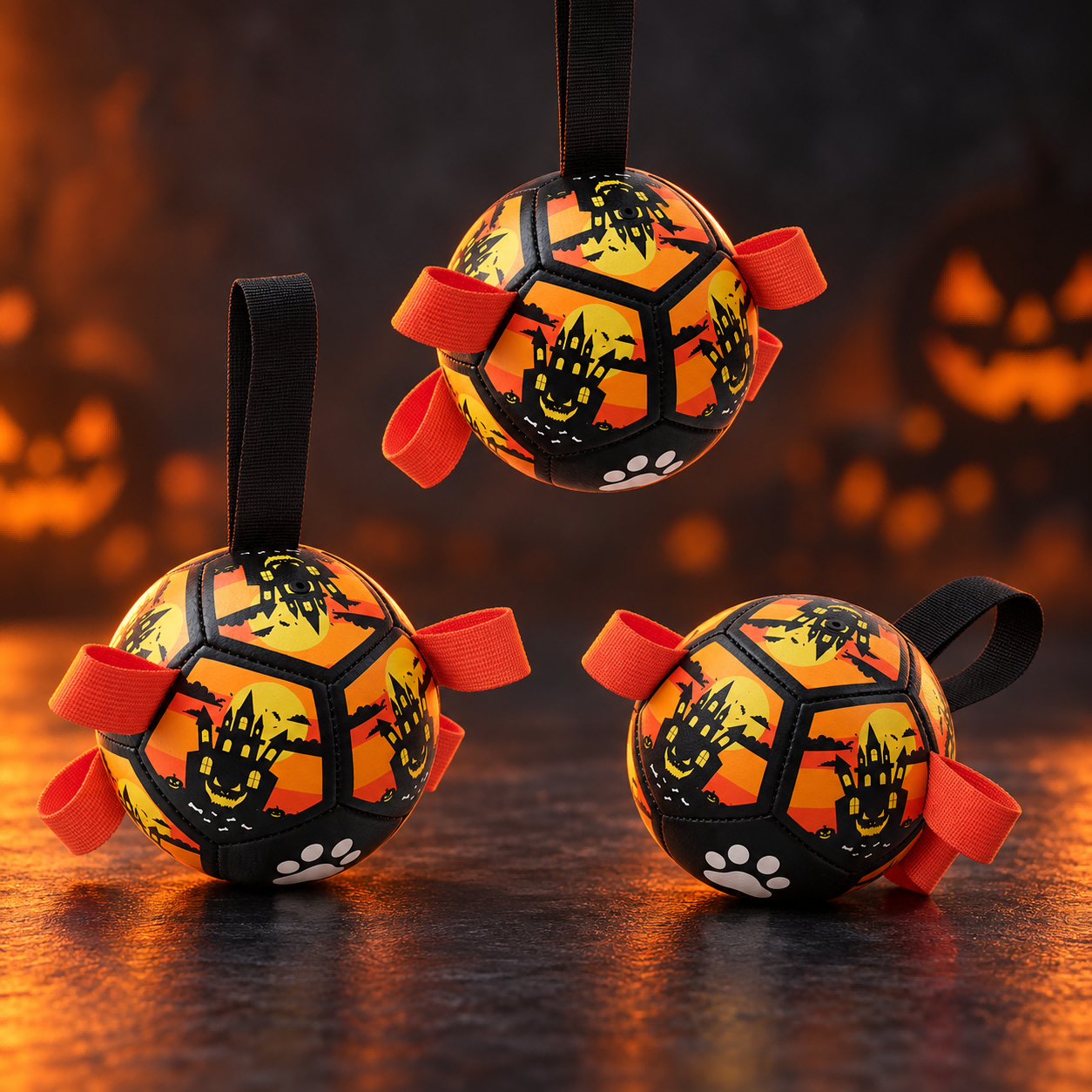 Dog Toy Ball For Christmas And Halloween, Training Soccer Ball, Pet Toy, Interactive Pull Rope Toy, Pet Supplies photo 7