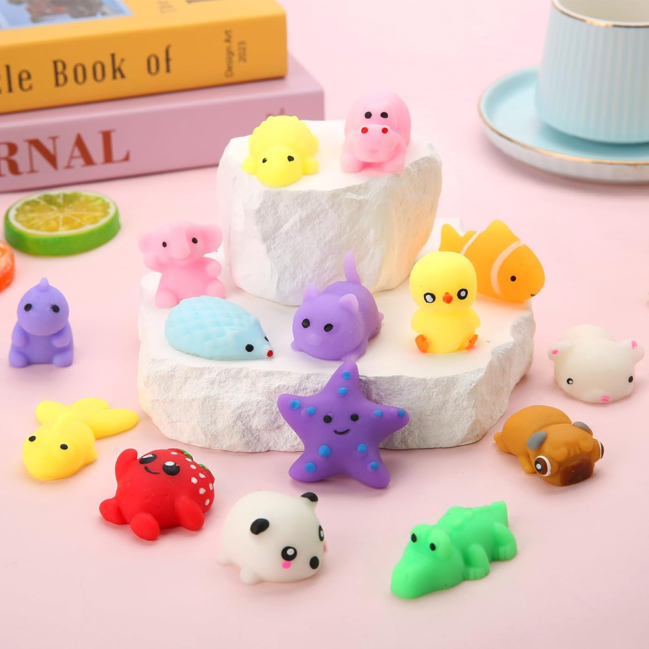 30 Toys For Classroom Birthday Xmas Gifts Goodie Bag Mini Animals Mochi Stress Relief Sensory Toys Random photo 3