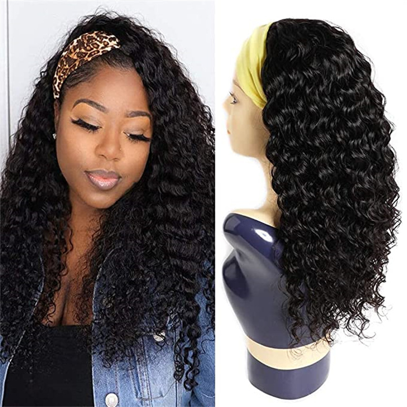 Black Small Curly Medium Curly Synthetic Fiber Hair Cover photo 2
