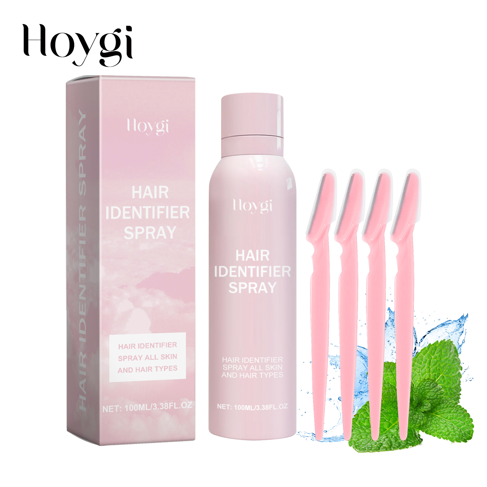 Facial Hair Recognition Spray 1 00ml Bottle-4 Scraper 1Box photo 1