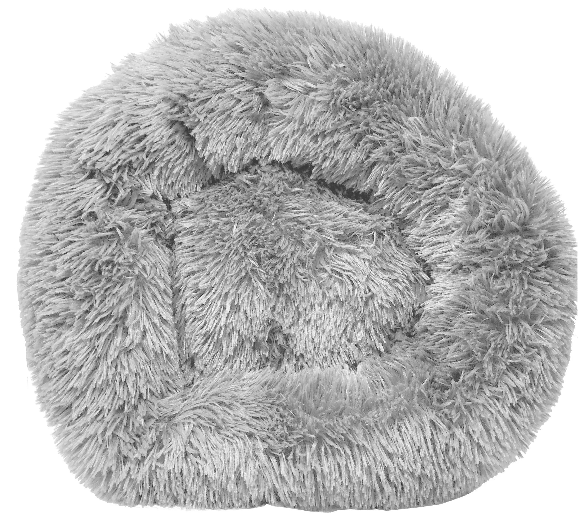 Premium Plush Round Dog Bed, Soft Cozy Pet Bed With Raised Edge photo 2