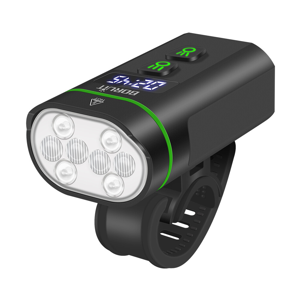 BORUIT 1800 Lm USB Rechargeable Front Bike Lights  Waterproof LED Front Light photo 7