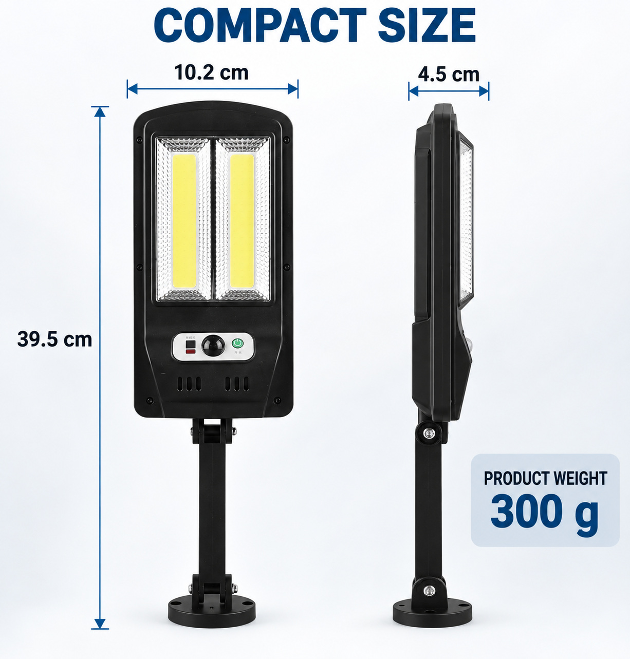 Solar Powered Rechargeable Motion Sensor Waterproof LED Work Light 20W 1500mAh For W756 2 Hour photo 5