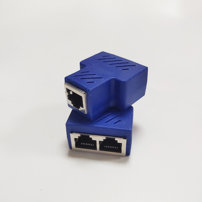 RJ45 Network Three-way Tee Network Cable Cable Seperater Network Cable Extension One Divided Into Two Adapter IPTV Network Cable Connector photo 7