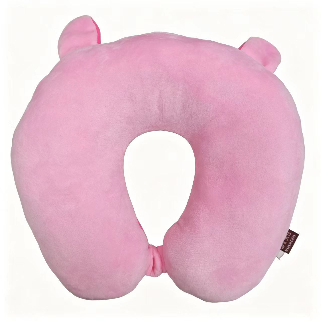 Cute Angry Cat Plush Travel Neck Pillow, PP Cotton Filled U Shaped Neck Support Cushion, Soft Fluffy Neck Rest For Airplane Car Office Nap photo 4