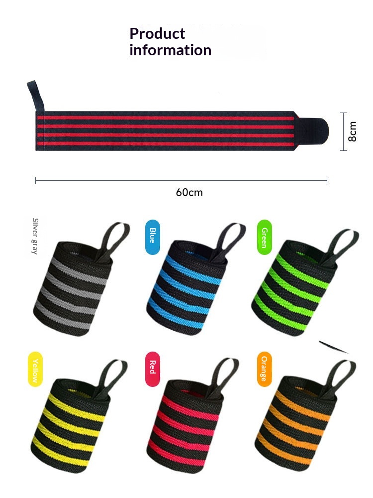 Fitness Wristband Men's Sports Anti-Sprain Booster Belt Wrapped Bandage Strength Training Wristband Bench Press Elastic Compression Sleeve photo 7
