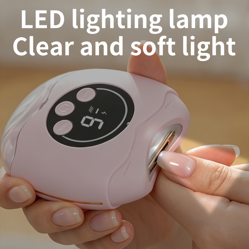 Multifunctional Electric Nail Clipper & Foot Nail Grinder With LED Light, 2-in-1 Trim & Grind Nail Trimmer, Anti-Pinch Safety For Toddlers & Kids photo 5