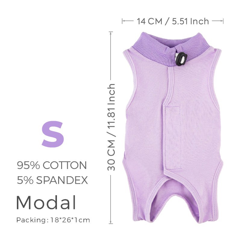 Cat Recovery Suit Cat Onesie For Cats After Surgery For Abdominal Wounds  Cat Onesie For Cats After Surgery Female, Kitten Recovery Suit, Soft E-Collar  After Spay Bodysuit Anti Licking photo 6