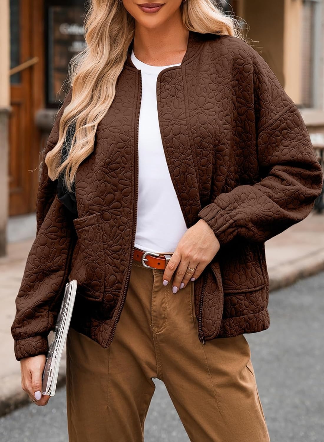 2026 Fall Winter New Arrival Hotselling Women's SolidTexturedCasualOpenFront Cardigan Coat photo 4
