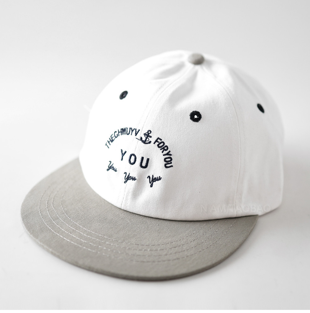 Spring And Autumn Multi-color Flat Brim Letter Embroidery Letter YOU Baseball Cap, Fashionable And Versatile Casual Beanie Hat photo 5