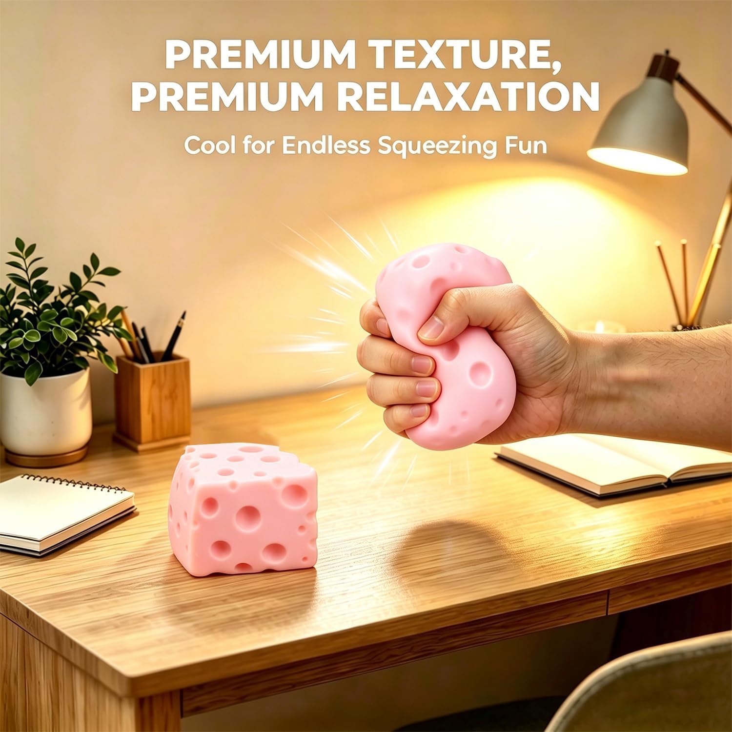 Squishy,Squeeze Stress Cute Fish Toy,Funny Cute Squishy Blobofish Toy,Sparkle Stress & Anxieties Relief,Portable Relaxation Tool For Kids And Adults, Birthday, Christmas, Office photo 2
