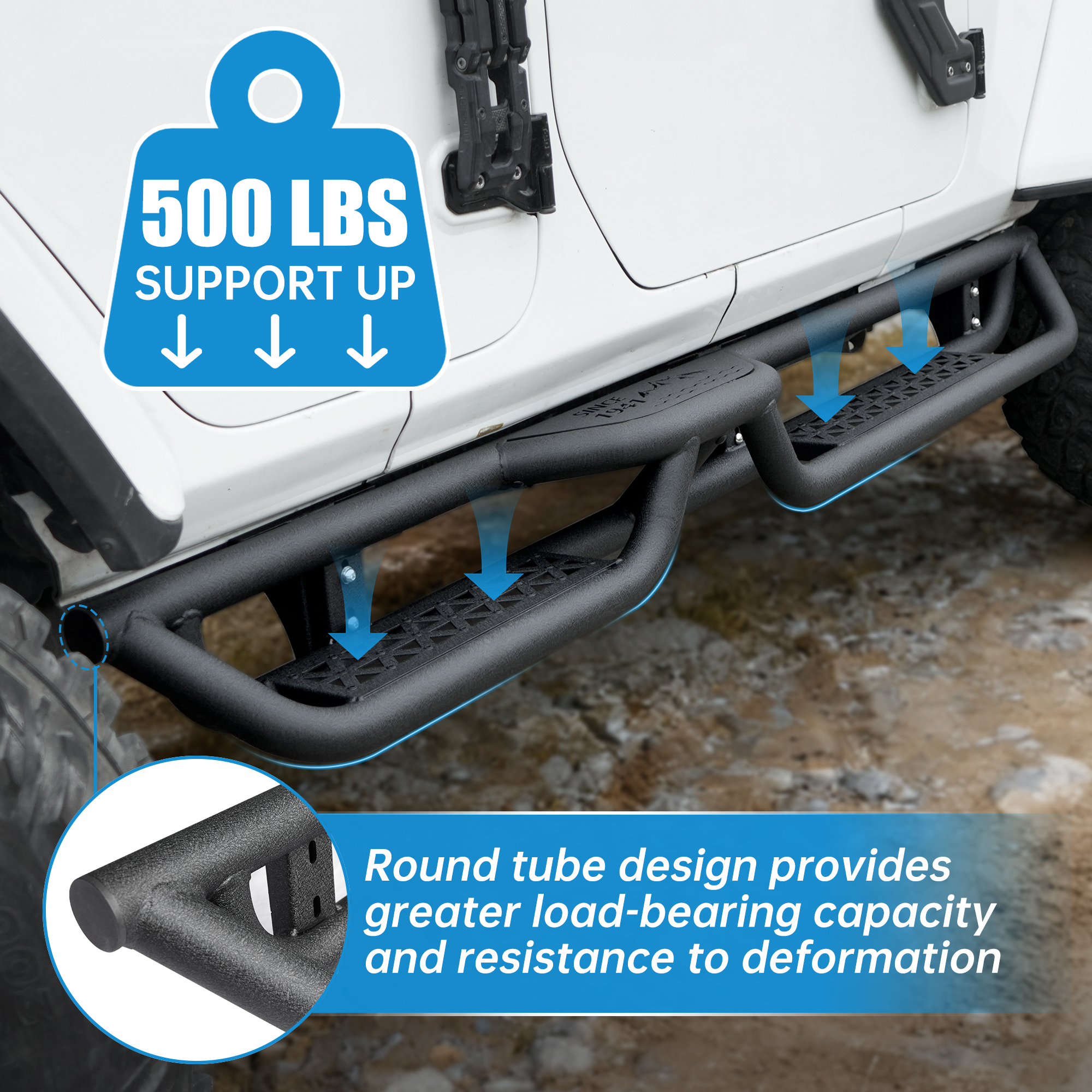 Running Boards Compatible With Wrangler JL photo 5