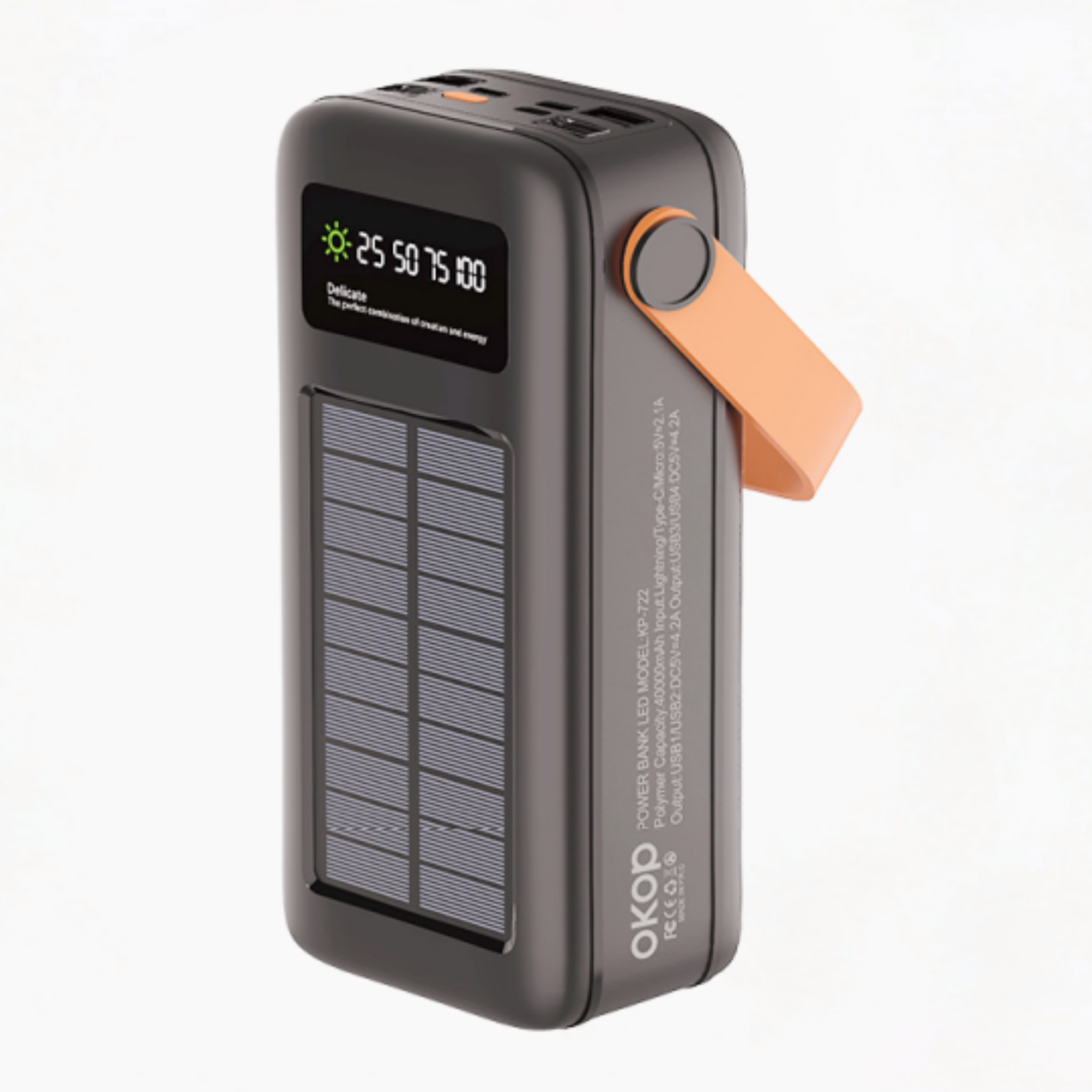 KP-722 Best-selling 40,000mAh High-Capacity Portable Power Bank With Handle And Digital Battery Display Factory Direct Shipping photo 1