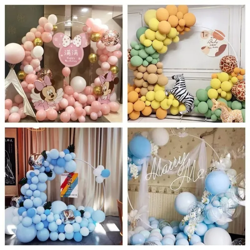 7.2FT Round Gold Balloon Arch Frame - Reusable Metal Circle Stand for Wedding Backdrop, Baby Shower Decor, Photo Booth Display - Heavy Duty Party Decor Kit with Quick Assembly DIY photo 7