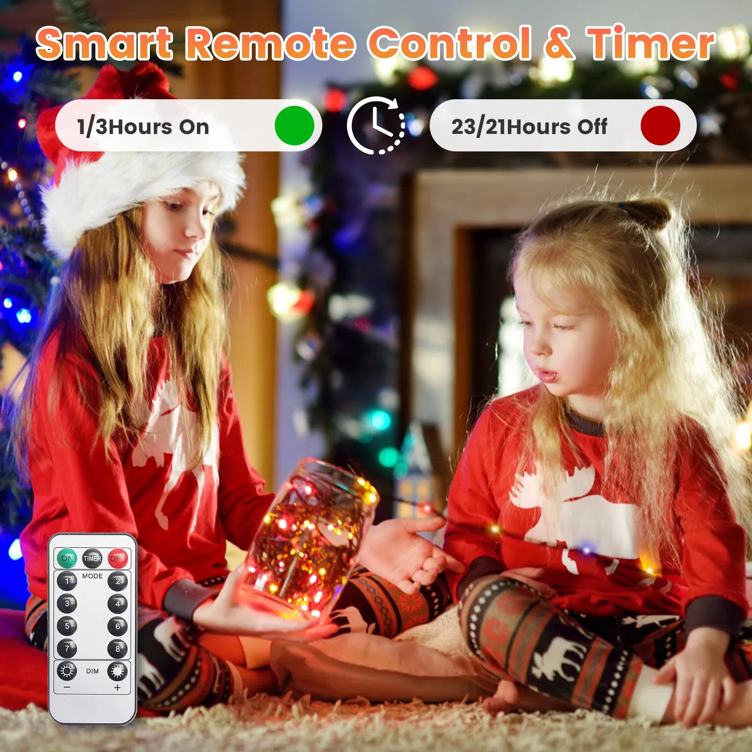 330FT Christmas String Lights 1000 LED, 8 Modes & 8 Brightness Levels with Remote & Timer, IP44 Waterproof Extra-Long Lights for Tree Patio Yard Decor photo 2